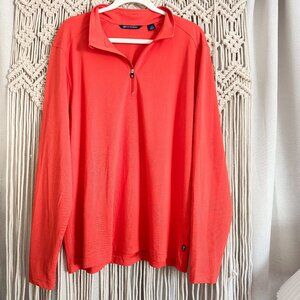 Cutter & Buck Quarter Zip Pullover – Bright Orange, Size Large, Like New